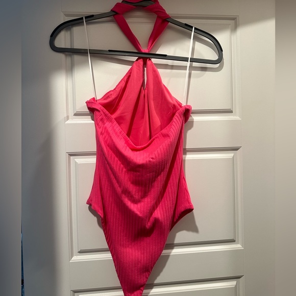 Showpo Swinton Bodysuit in Hot Pink - Picture 2 of 5